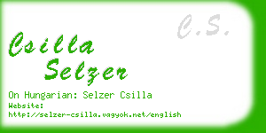 csilla selzer business card